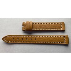 12mm Tan Leather‎ Watch Band Without Buckle